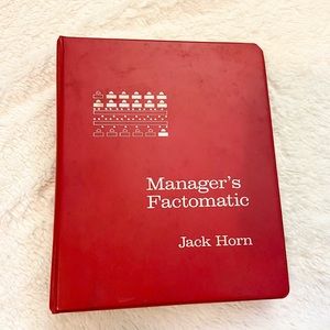 Antique Manager’s Factomatic jack Horn manual book